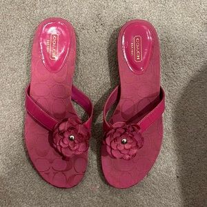 COPY - Coach Pink Flip Flops